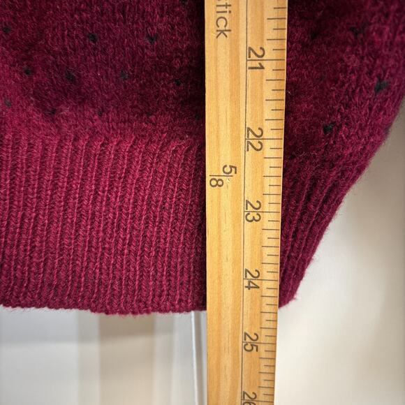 Vintage LL Bean Womens Academia Preppy Birdseye Cardigan Sweater Size L Hipster - Picture 5 of 7